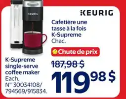 Walmart Keurig K-Supreme single-serve coffee maker offer