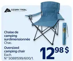 Walmart Ozark Trail Oversized camping chair offer