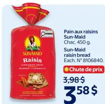 Walmart Sun-Maid raisin bread offer