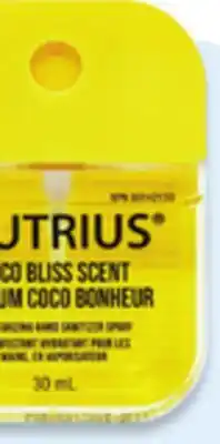 Walmart Nutrius hand sanitizer spray offer
