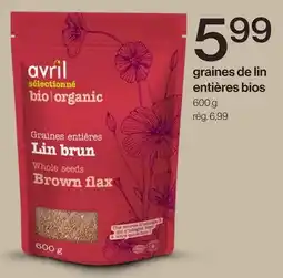 Avril graines de lin entières bios offer