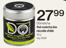 Avril thé matcha bio récolte d'été offer