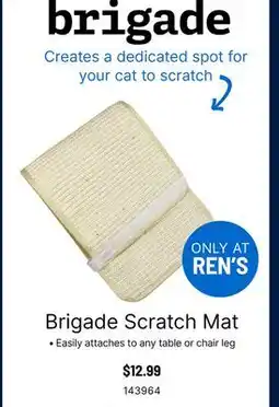 Ren’s Pets Depot Brigade Scratch Mat offer