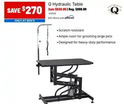 Ren’s Pets Depot Q Hydraulic Table offer
