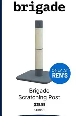 Ren’s Pets Depot Brigade Scratching Post offer