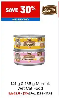 Ren’s Pets Depot 141 g & 156 g Merrick Wet Cat Food offer