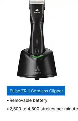 Ren’s Pets Depot Pulse ZR II Cordless Clipper offer