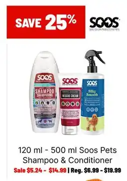 Ren’s Pets Depot Soos Pets Shampoo & Conditioner offer