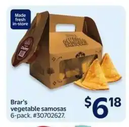 Walmart Brar's vegetable samosas 6-pack offer