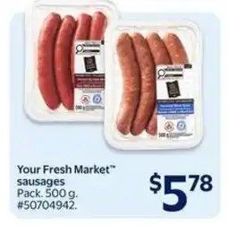 Walmart Your Fresh Market Sausages offer