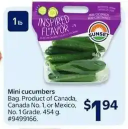 Walmart MINI CUCUMBERS offer