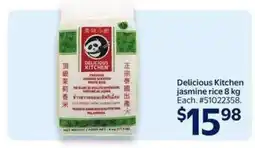 Walmart Delicious Kitchen jasmine rice 8 kg offer