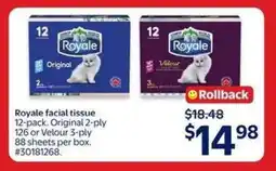 Walmart Royale Facial Tissue offer