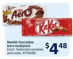 Walmart Nestlé chocolate bars multipack offer