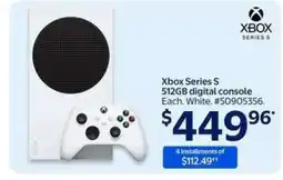 Walmart Xbox Series S offer