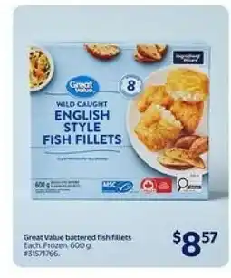 Walmart Great Value Battered Fish Fillets offer