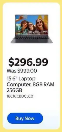 Walmart 15.6” Laptop Computer offer