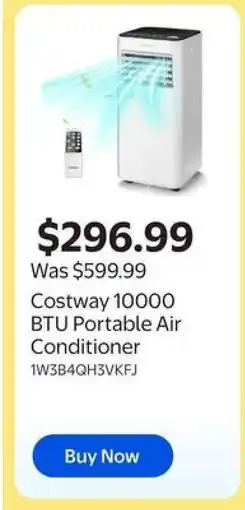 Walmart Costway 10000 BTU Portable Air Conditioner offer
