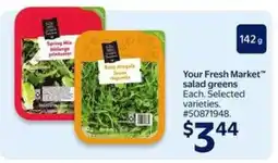 Walmart Your Fresh Market Salad Greens offer