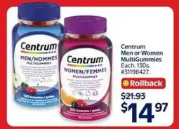 Walmart Centrum Men or Women MultiGummies offer