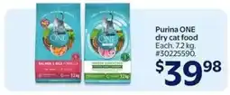 Walmart Purina ONE Dry Cat Food offer