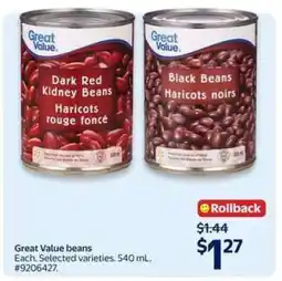 Walmart Great Value beans offer