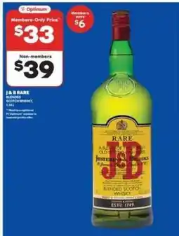 Real Canadian Liquorstore J & B Rare Blended Scotch Whisky offer