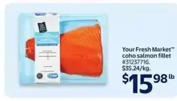 Walmart Your Fresh Market Coho Salmon Fillet offer