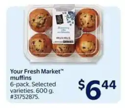 Walmart Your Fresh Market Muffins offer