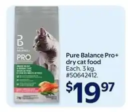 Walmart Pure Balance Pro+ Dry Cat Food offer