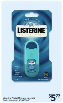 Walmart Listerine PocketMist oral care mist offer
