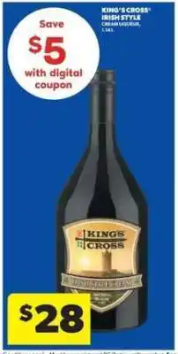 Real Canadian Liquorstore KING’S CROSS Irish Style Cream Liqueur offer
