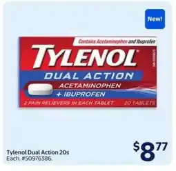 Walmart Tylenol Dual Action 20s offer
