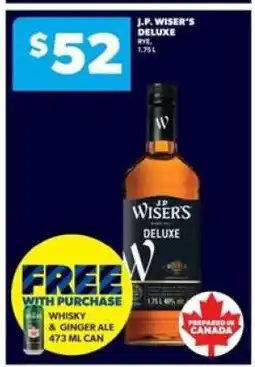Real Canadian Liquorstore J.P. Wiser's Deluxe offer