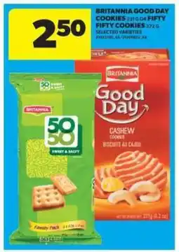 Real Canadian Superstore Britannia Good Day Cookies or Fifty Fifty Cookies offer