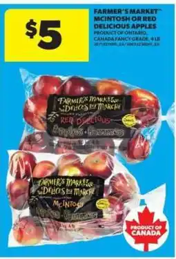 Real Canadian Superstore Farmer's Market McIntosh or Red Delicious Apples offer