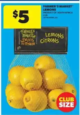 Real Canadian Superstore Farmer's Market Lemons offer
