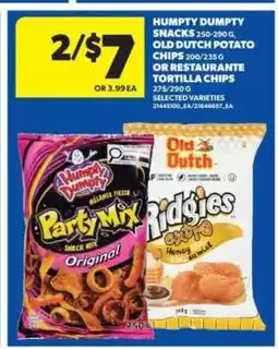 Real Canadian Superstore Humpty Dumpty Snacks or Old Dutch Potato Chips offer
