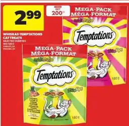 Real Canadian Superstore WHISKAS TEMPTATIONS CAT TREATS offer