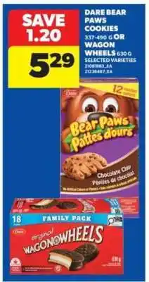 Real Canadian Superstore Dare Bear Paws Cookies or Wagon Wheels offer