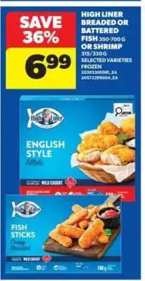 Real Canadian Superstore High Liner Breaded or Battered Fish or Shrimp offer