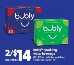 Real Canadian Superstore bubly Sparkling Water Beverage offer