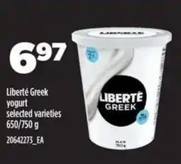 Real Canadian Superstore Liberté Greek Yogurt offer