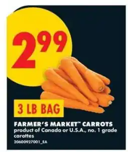 No Frills FARMER'S MARKET CARROTS offer