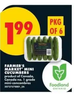 No Frills FARMER'S MARKET MINI CUCUMBERS offer