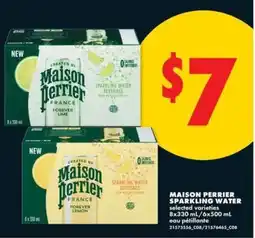 No Frills MAISON PERRIER SPARKLING WATER† offer