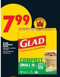 No Frills GLAD GARBAGE BAGS offer