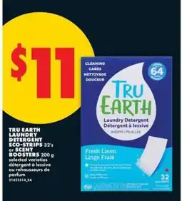No Frills TRU EARTH LAUNDRY DETERGENT ECO-STRIPS 32's or SCENT BOOSTERS 200 g offer