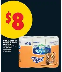 No Frills Royale Tiger Towel Paper Towels offer