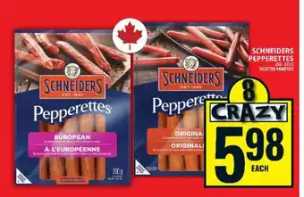 Food Basics Schneiders Pepperettes offer
